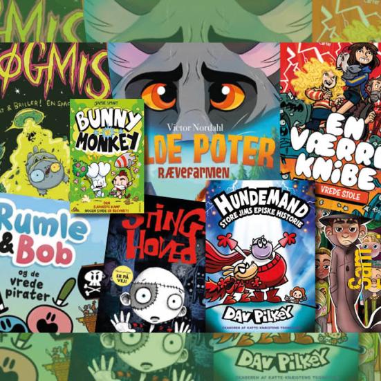 Forsider af grafiske romaner der ligner Hundemand