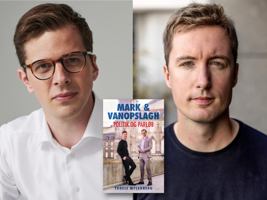 Foto af Alex Vanopslagh og Jacob Mark. Fotograf Sara Galbiati